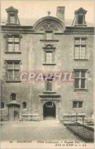 Postcard Old Hotel Lallemant Bourges Facade Is XVI and XVII S