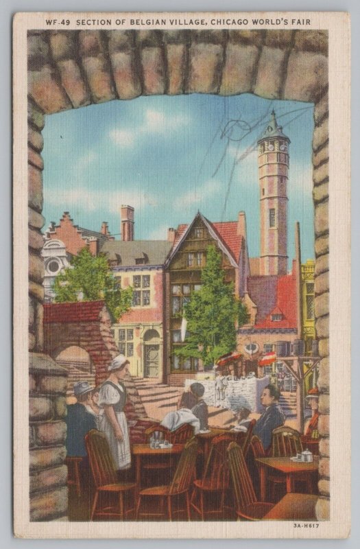 Expo~Belgian Village Chicago World Fair~Vintage Postcard 