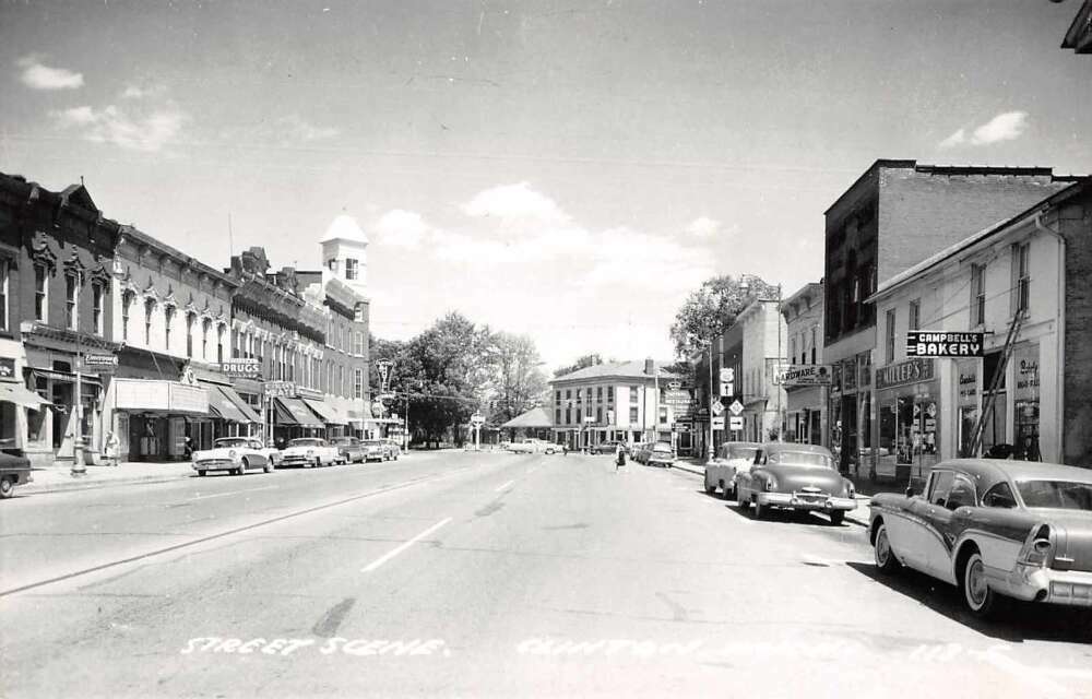 Clinton Michigan Street Scene Real Photo Vintage Postcard AA12340 United States Michigan