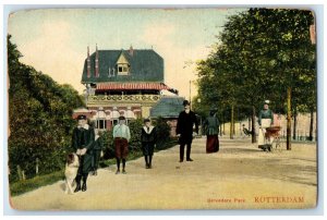 c1910 Belvedere Park Rotterdam Netherlands Antique Unposted Postcard