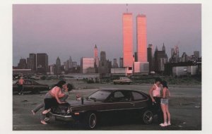 Lovers Lane New Jersey York Kissing on Classic Cars USA Postcard