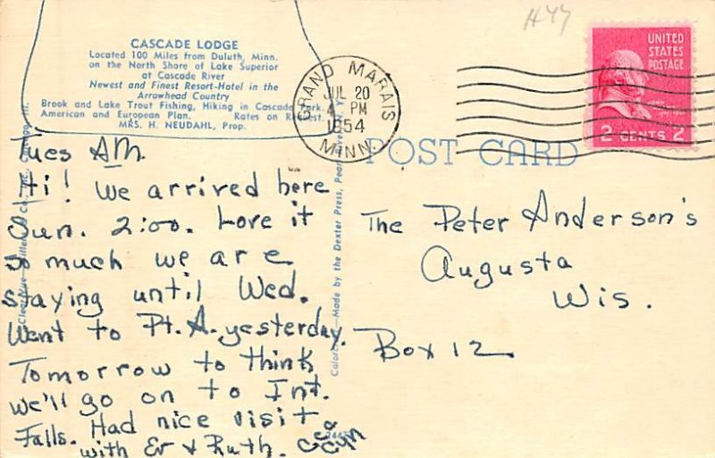 Cascade Lodge  - Grand Marais, Minnesota MN  