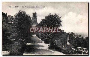 Old Postcard Laon The Promenade North