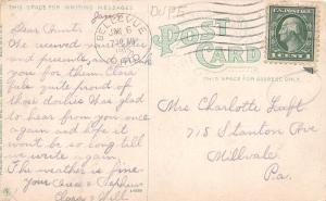D55/ Bellevue Ohio Postcard 1915 Main Street Crowds Stores