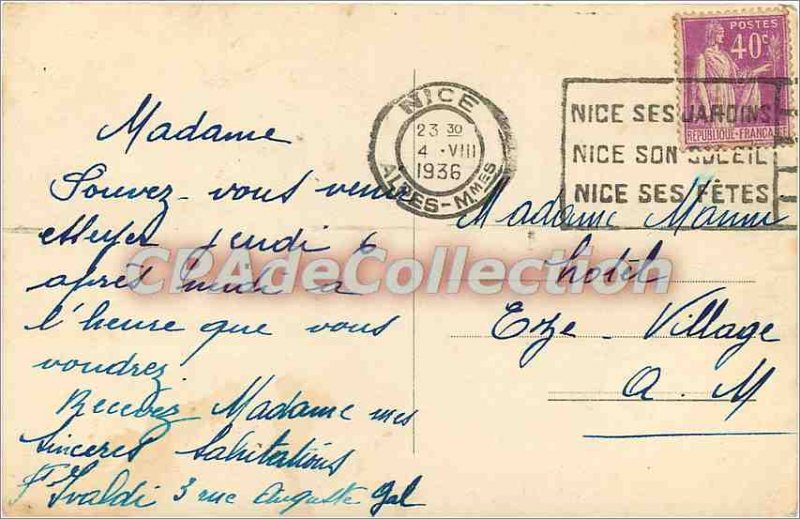 Postcard Old chain of the Alps