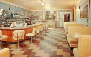 Desert Hot Springs California 1962 O'Hara's Cafe Postcard Interior Dexter 6004