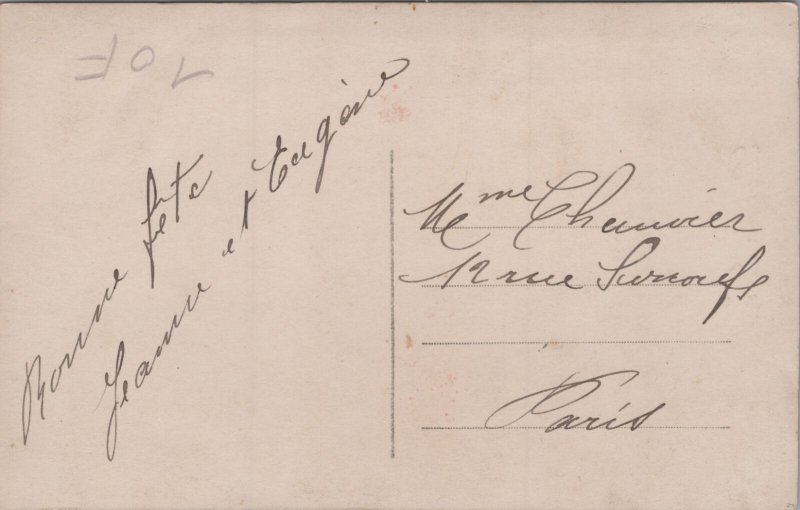 Happy Holiday Mother and Child Vintage RPPC C387