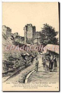 Old Postcard Old Montmartre rue Saint Andr? in 1850