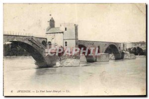 Old Postcard Avignon Pont d'Avignon