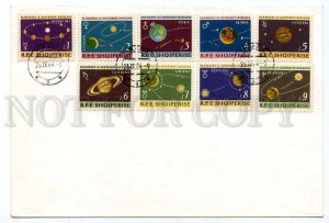 132242 SPACE ALBANIA 1964 FDC