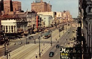 BR56338 Canal street new orleans lousiana Transport Tramways tram