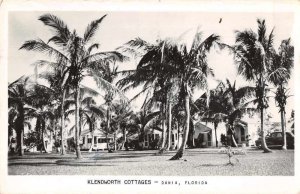 Dania Florida Klendworth Cottages Scenic View Real Photo Postcard AA12289