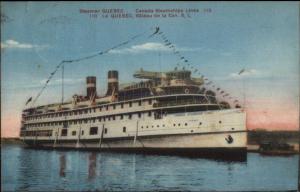 Canada Steamship Lines LE QUEBEC c1920s Postcard