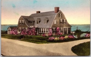 1940's Summer Home Of The Author Mr. Joseph C. Lincoln Cape Cod Mass. Postcard