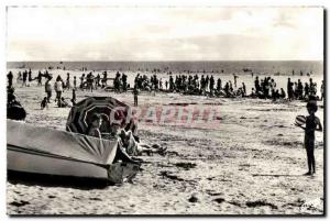 Modern Postcard Notre Dame de Monts (Vendee) Beach