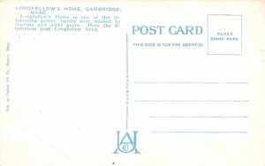 Longfellow House Cambridge, Massachusetts Postcard