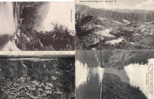 Wanganui River Ferns 4x Antique New Zealand Old Postcard s