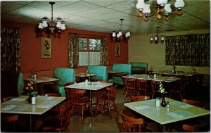 Postcard IA Homestead Old Homestead Inn - Restaurant Interior 1960s K2