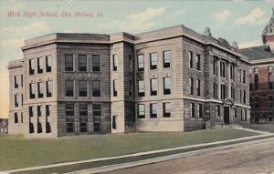 Iowa Des Moines West High School 1911
