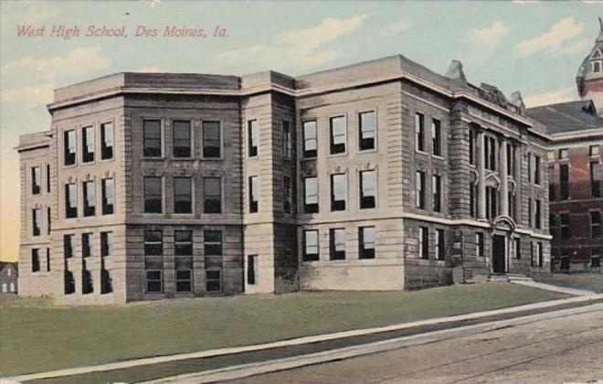 Iowa Des Moines West High School 1911