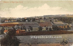 Birds Eye View - High View, New York NY Postcard