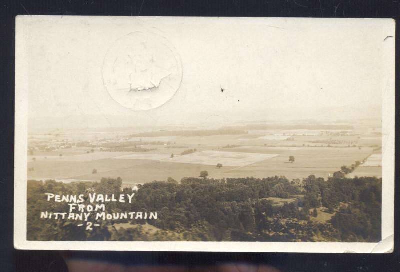 RPPC SPRING MILLS PENNSYLVANIA NITTANY MOUNTAIN VINTAGE REAL PHOTO POSTCARD