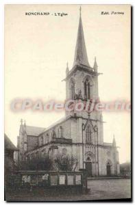 Postcard Old Church Ronchamp