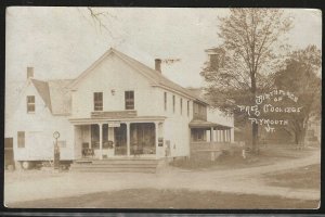 Birthplace of President Coolidge, Plymouth, Vermont, 1927 Real Photo Postcard