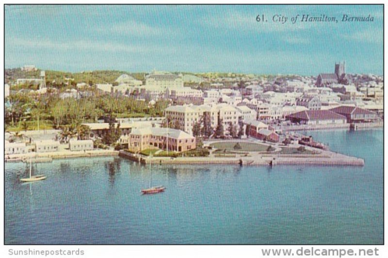 Bermuda Aerial View City Of Hamilton