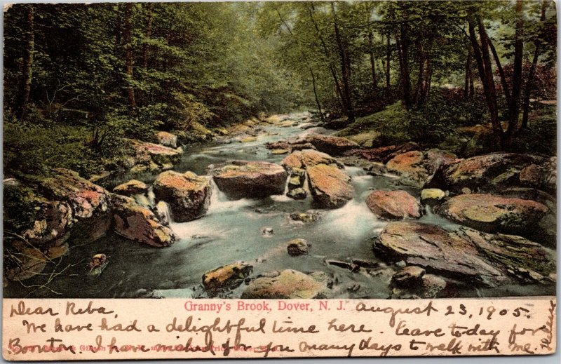 Postcard NJ Newark - Granny's Brook 1905