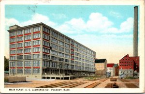 Postcard Main Plant A.C. Lawrence Co in Peabody, Massachusetts