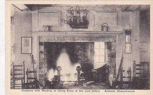 Massachusetts Amhurst The Lord Jeffery An Unusual Fireplace With Window In Li...