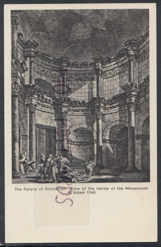 Croatia Postcard- Split - The Palace of Diocletian: Inside The Mausoleum RS17261