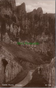 Somerset Postcard - Cheddar Gorge, Castle Rocks   DC508