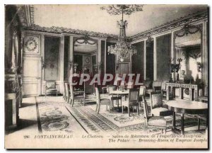 Old Postcard Fontainebleau Chateau reception of the Empress Josephine Salon