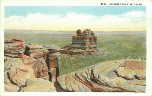 Beautiful Chimney Rock Laramie Wyoming 1920s #4994 Postcard 20-7938