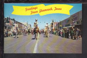 Greetings From Shamrock,TX Postcard 