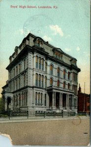 1908 Boys' High School Louisville Kentucky Postcard