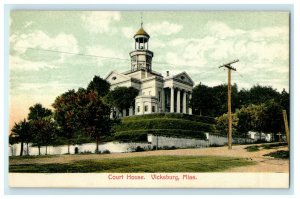 c1905 Court House Vicksburg Mississippi MS Unposted Antique Postcard 