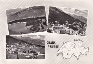 Switzerland Crans Multi View Real Photo