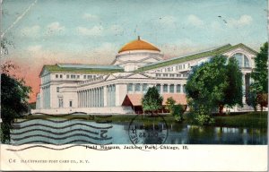 Vtg Chicago Illinois IL Field Museum Jackson Park 1907 Old View Postcard