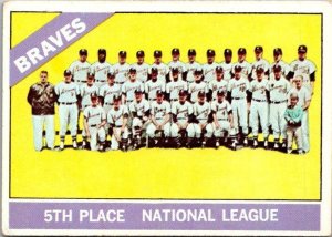 1966 Topps Baseball Card 1965 Atlanta Braves sk3007