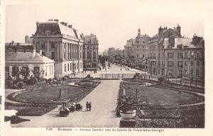 B98317 rennes avenue janvier vue du square du palais saint georges france