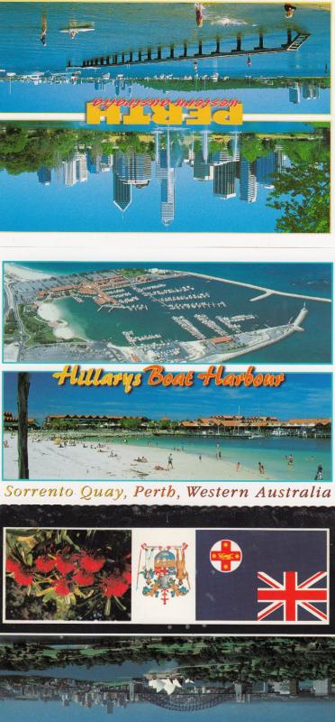Hillarys Boat Harbour Perth Australia 3x Postcard s