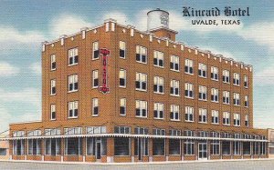 Postcard Kincaid Hotel Uvalde Texas