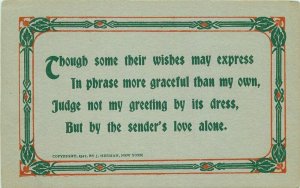 Arts Crafts Love Wish Artist impression C-1910 Postcard 20-145