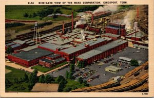 Linen PC Birds Eye View of the Mead Corporation in Kingsport, Tennessee~137663