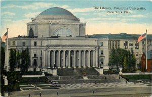 United States New York City Columbia University Library postcard 