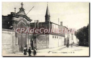 Old Postcard Niort L'Hopital