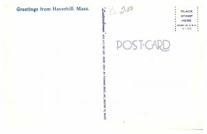Postcard ROAD SCENE Haverhill Massachusetts MA AU1144